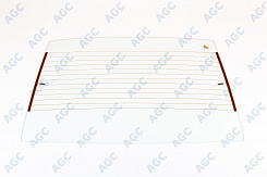 Заднее стекло БОР для LADA (ВАЗ) 2109 (1987 - 2006)